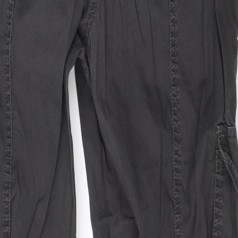 Rivers Womens Grey  Cotton Cargo Trousers Size 14 L30 in Regular