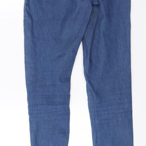 Miss Selfridge Womens Blue  Cotton Skinny Jeans Size 8 L28 in Regular