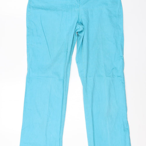 Verse Womens Blue  Cotton Straight Jeans Size 10 L28 in Regular