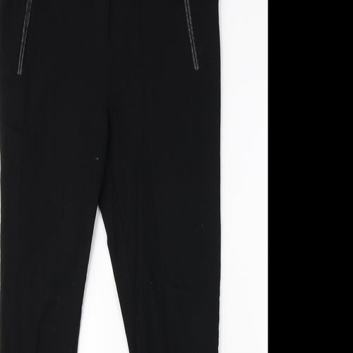 Dorothy Perkins Womens Black  Viscose Dress Pants Trousers Size 12 L26 in Regular