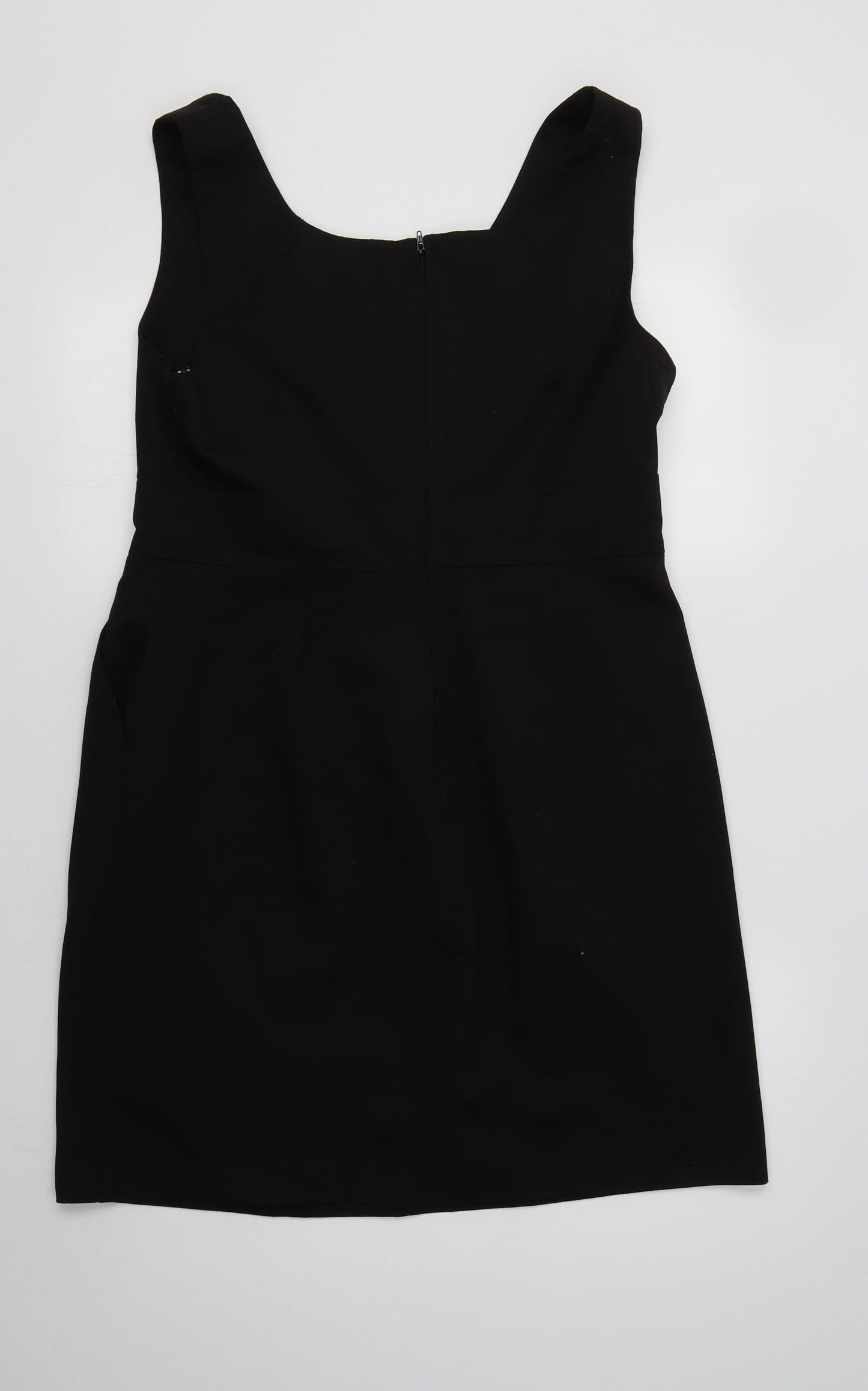 Maurices Womens Black  Polyester Pinafore/Dungaree Dress  Size L  Round Neck
