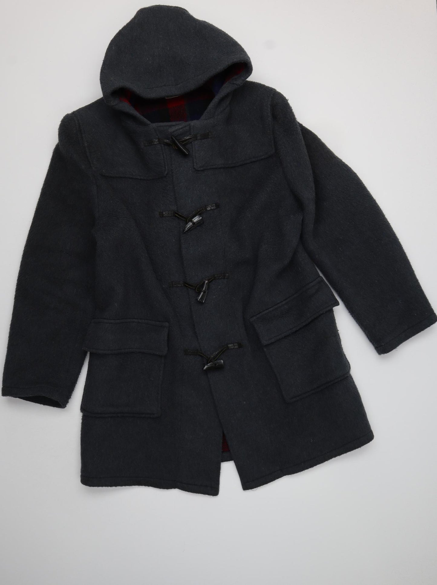 Preworn Womens Grey   Pea Coat Coat Size L   - Duffle Coat