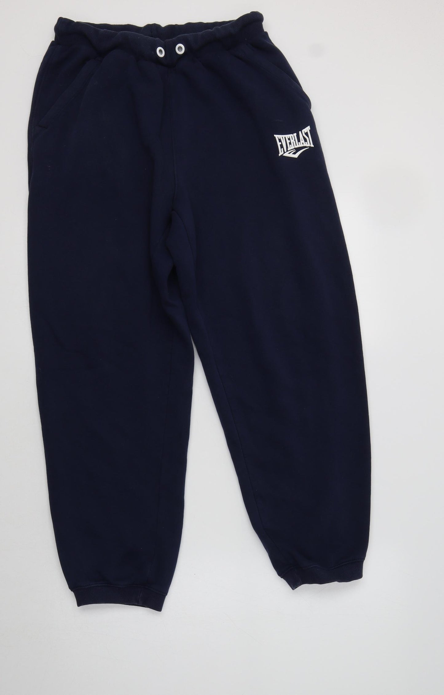 Everlast Womens Blue  Cotton Jogger Trousers Size M L27 in Regular