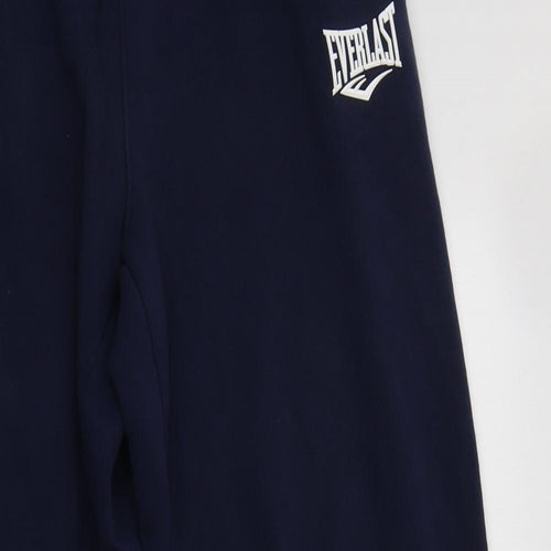 Everlast Womens Blue  Cotton Jogger Trousers Size M L27 in Regular