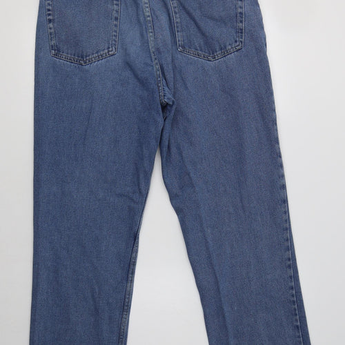 Preworn Mens Blue  Cotton Straight Jeans Size 36 L29 in Regular