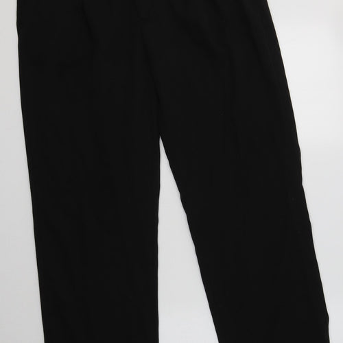 Debenhams Mens Black  Polyester Dress Pants Trousers Size 36 L31 in Regular