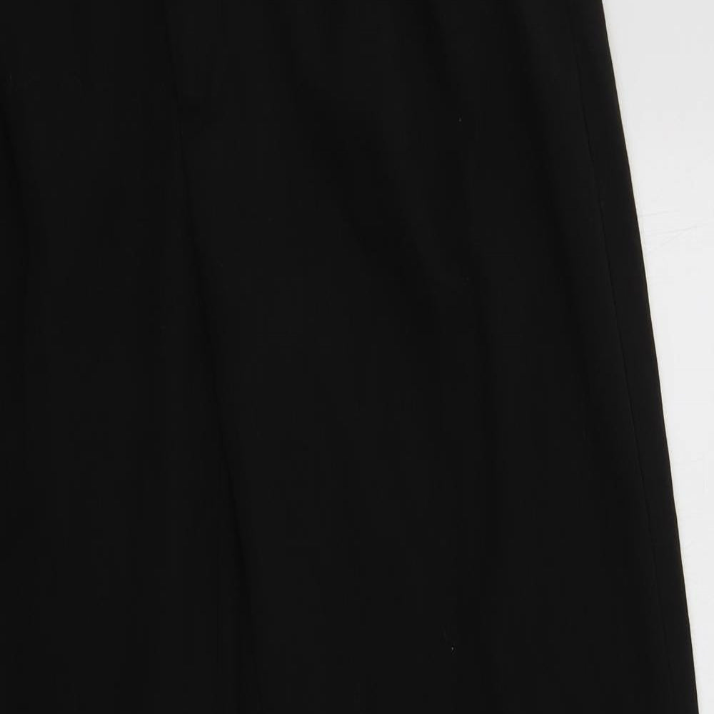 Debenhams Mens Black  Polyester Dress Pants Trousers Size 36 L31 in Regular