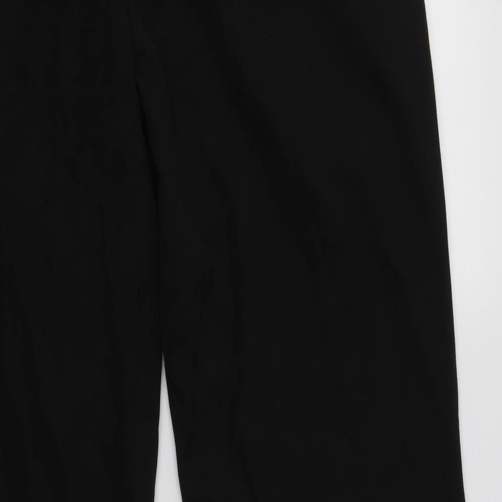 Debenhams Mens Black  Polyester Dress Pants Trousers Size 36 L31 in Regular