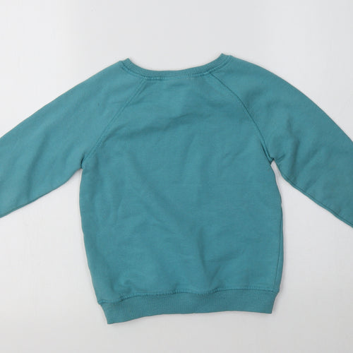 Nrxt Girls Green  Cotton Pullover Sweatshirt Size 6 Years