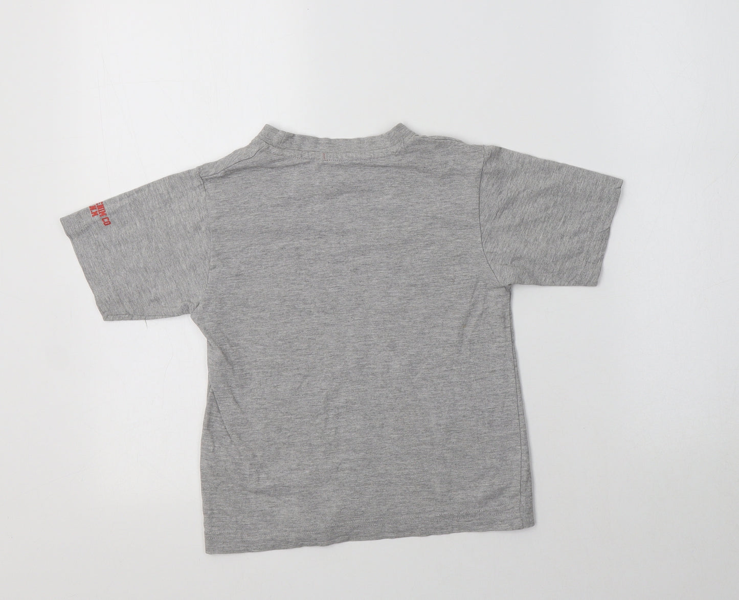 Matalan Boys Grey  Cotton Basic T-Shirt Size 4-5 Years Crew Neck  - San Fran