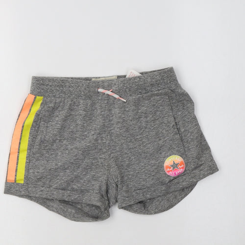 Conver Girls Grey  Cotton Sweat Shorts Size 9-10 Years  Regular