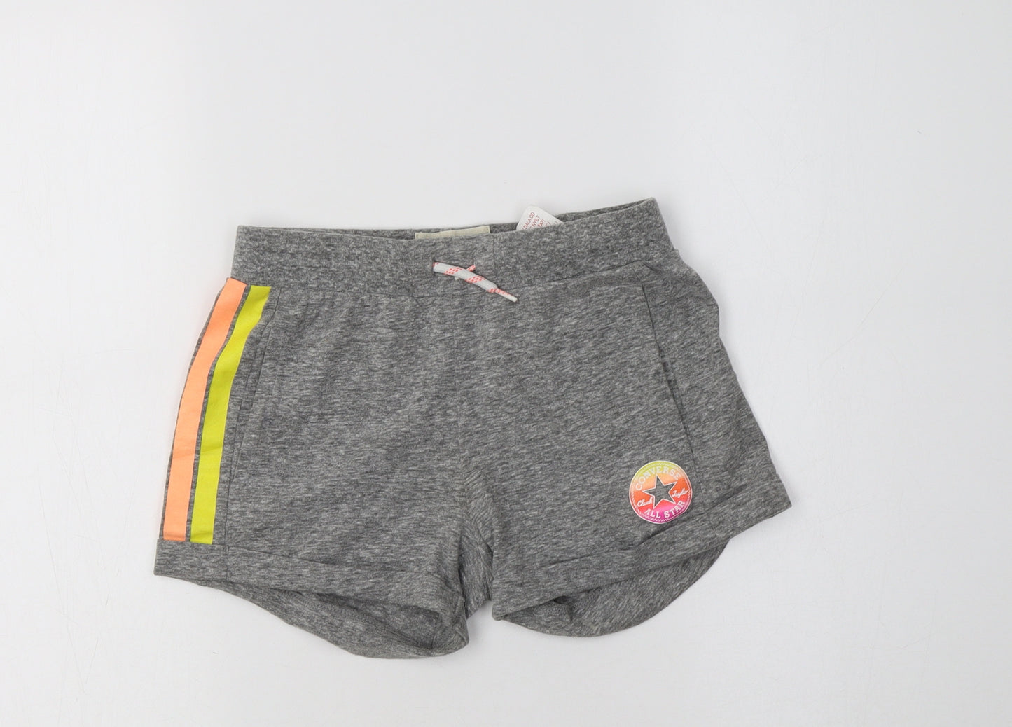Conver Girls Grey  Cotton Sweat Shorts Size 9-10 Years  Regular