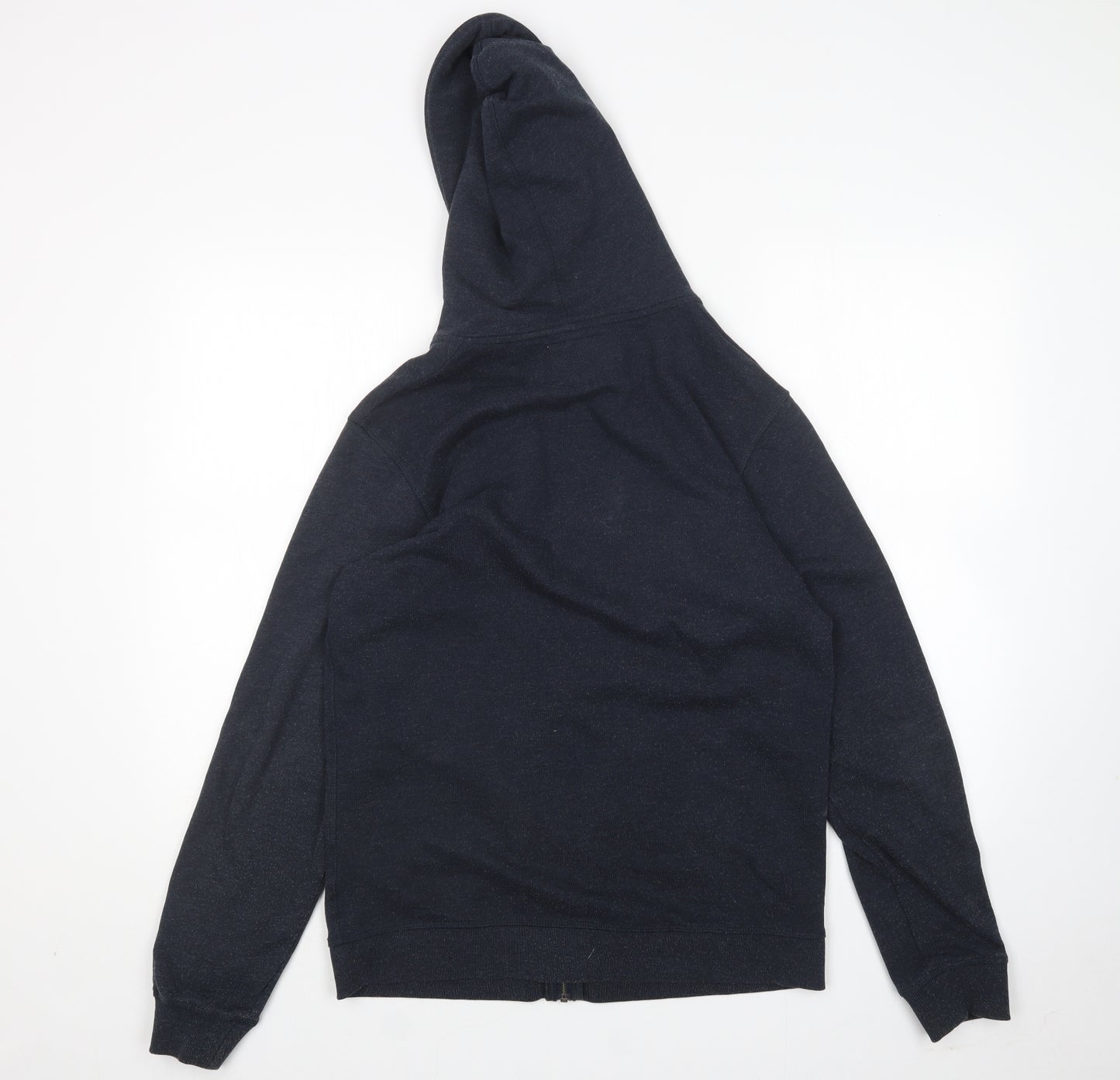 JACK & JONES Mens Blue  Cotton Full Zip Hoodie Size M