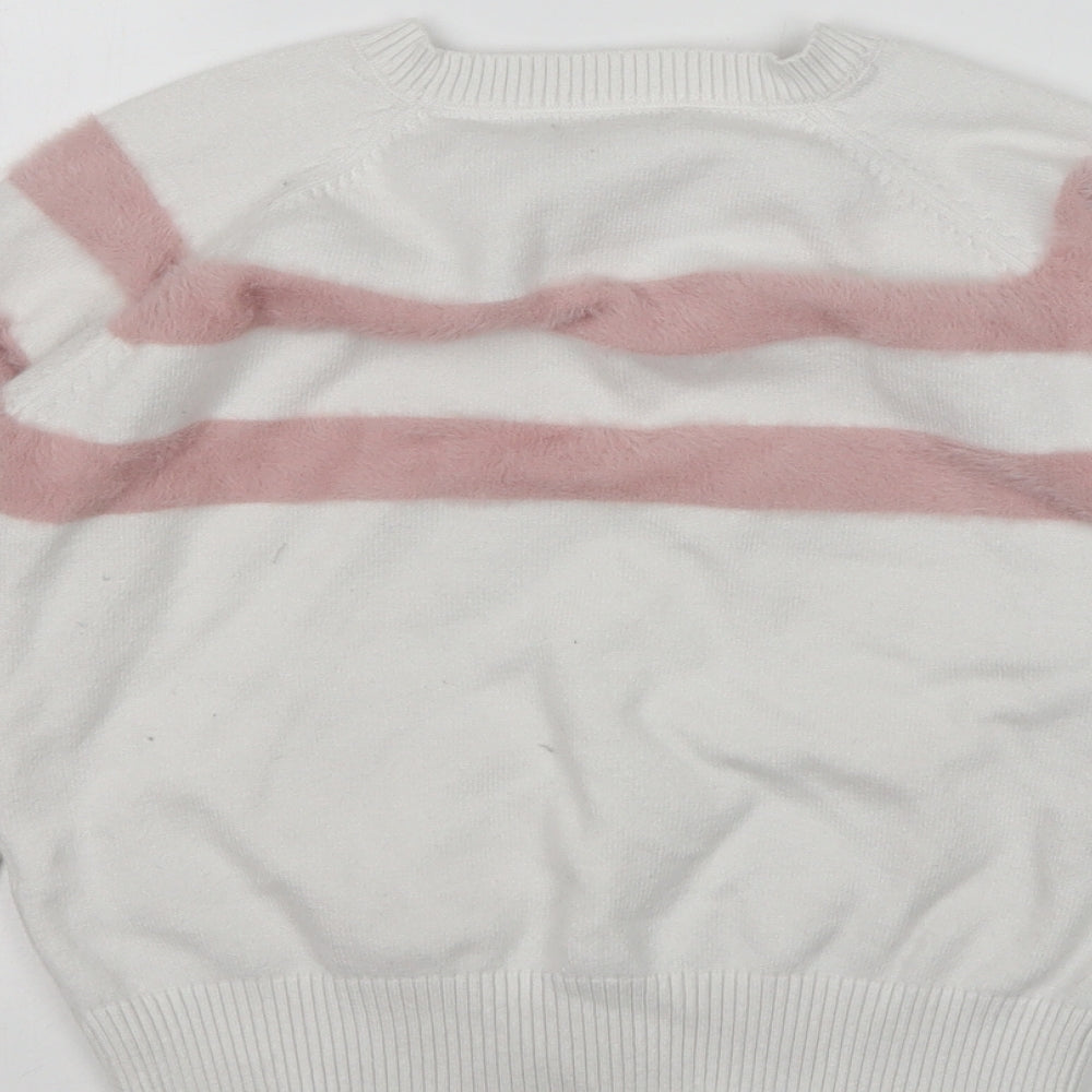 Primark Girls Multicoloured Round Neck  Viscose Pullover Jumper Size 10-11 Years