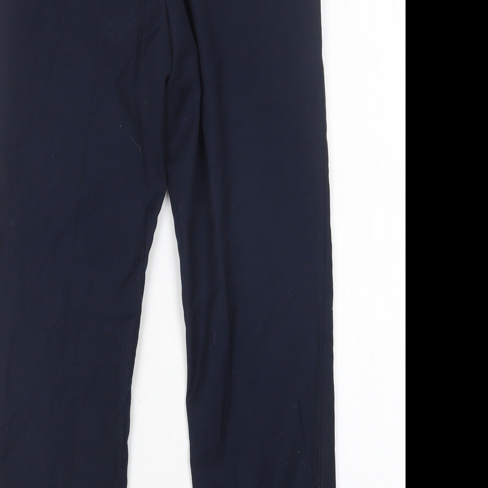 H&M Boys Blue  Cotton Dress Pants Trousers Size 12 Years  Regular
