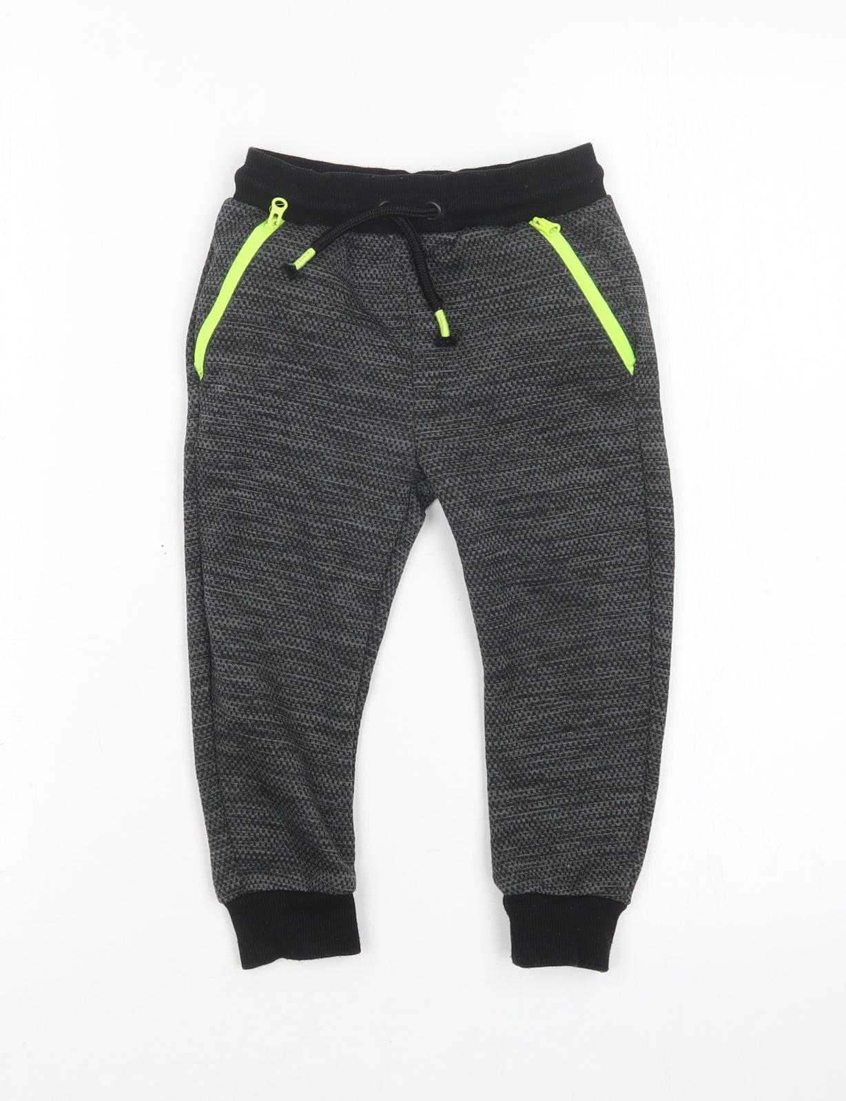 F&F Boys Grey  Polyester Sweatpants Trousers Size 2-3 Years  Regular