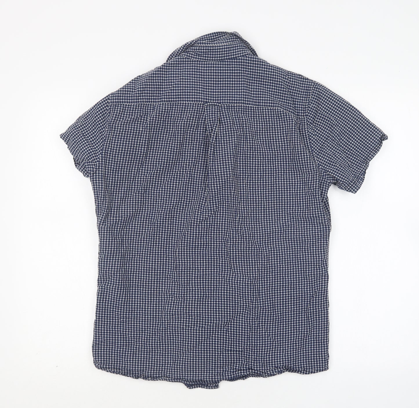 NEXT Mens Multicoloured Check Cotton  Button-Up Size M Collared