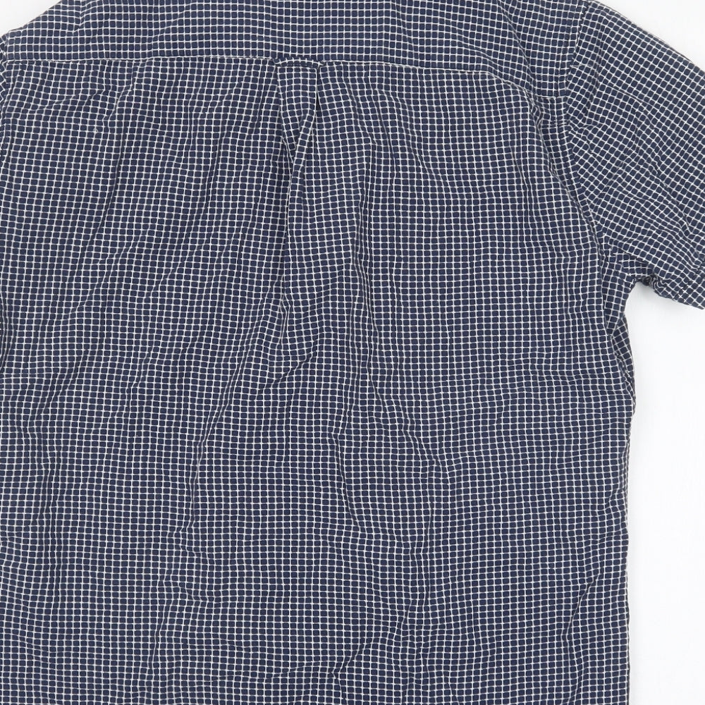 NEXT Mens Multicoloured Check Cotton  Button-Up Size M Collared