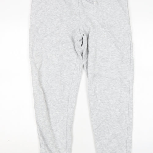 Jeff & Co Womens Grey  Cotton Sweatpants Trousers Size 10 L27 in Regular