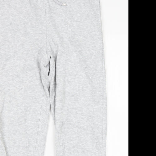Jeff & Co Womens Grey  Cotton Sweatpants Trousers Size 10 L27 in Regular