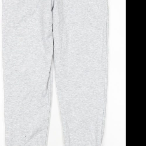 Jeff & Co Womens Grey  Cotton Sweatpants Trousers Size 10 L27 in Regular