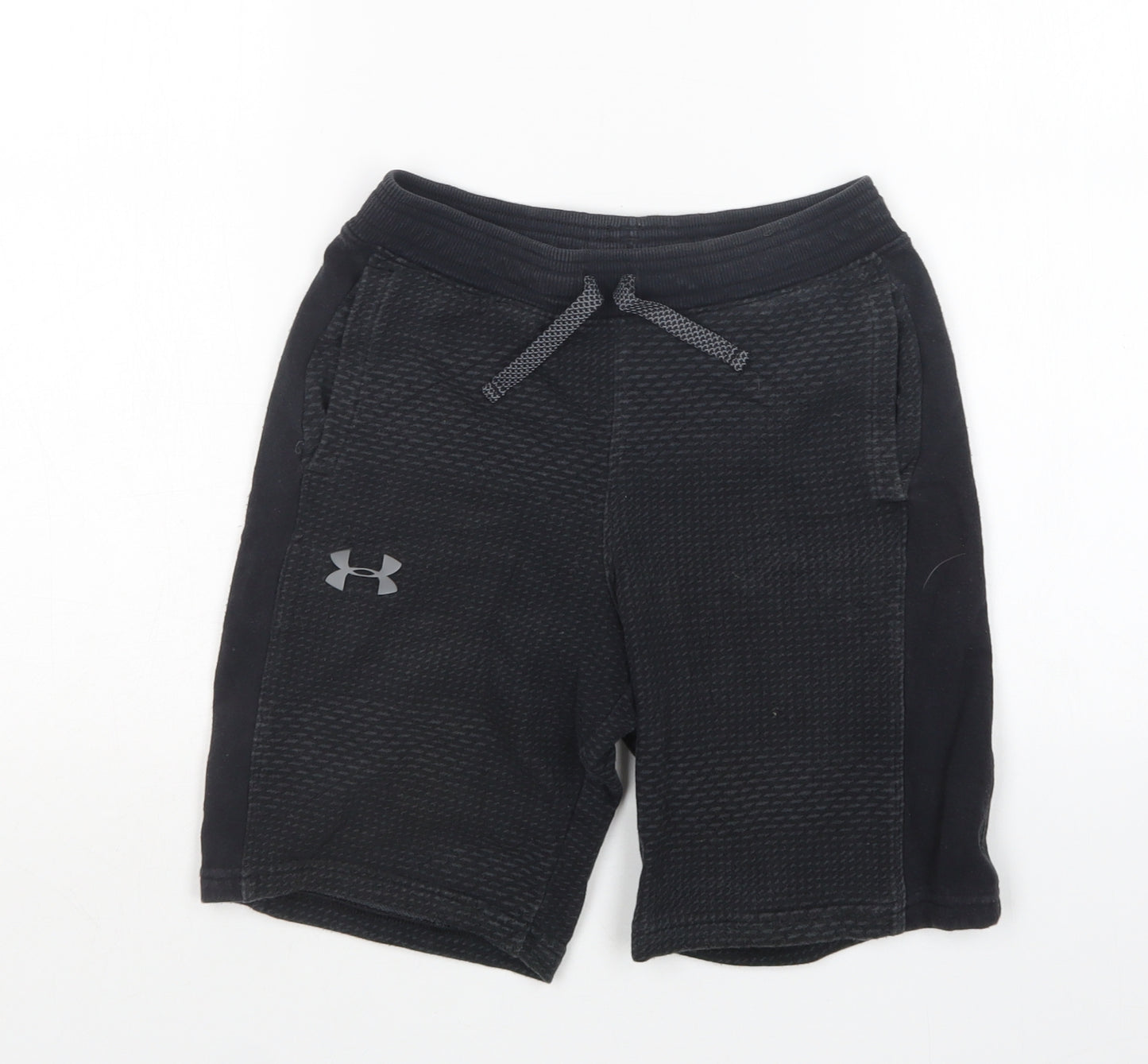 Under armour Boys Black  Cotton Sweat Shorts Size M  Regular