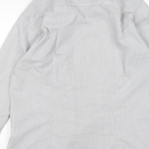 Cedar Wood State Mens Multicoloured Striped Cotton  Dress Shirt Size 15.5 Collared