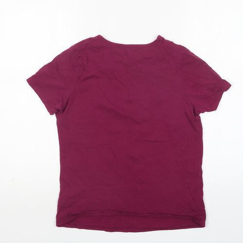 F&F Womens Purple  Cotton Top Pyjama Top Size 8