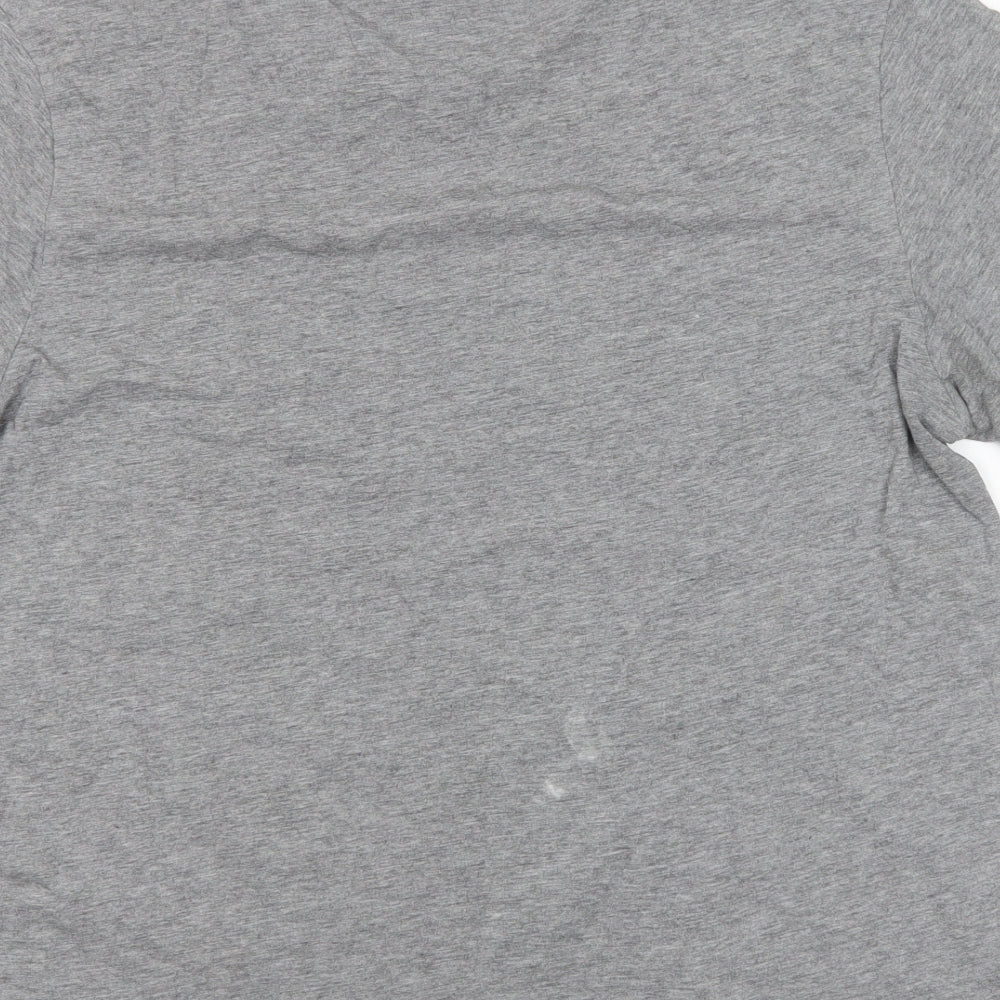 F&F Womens Grey  Cotton Basic T-Shirt Size XL Round Neck