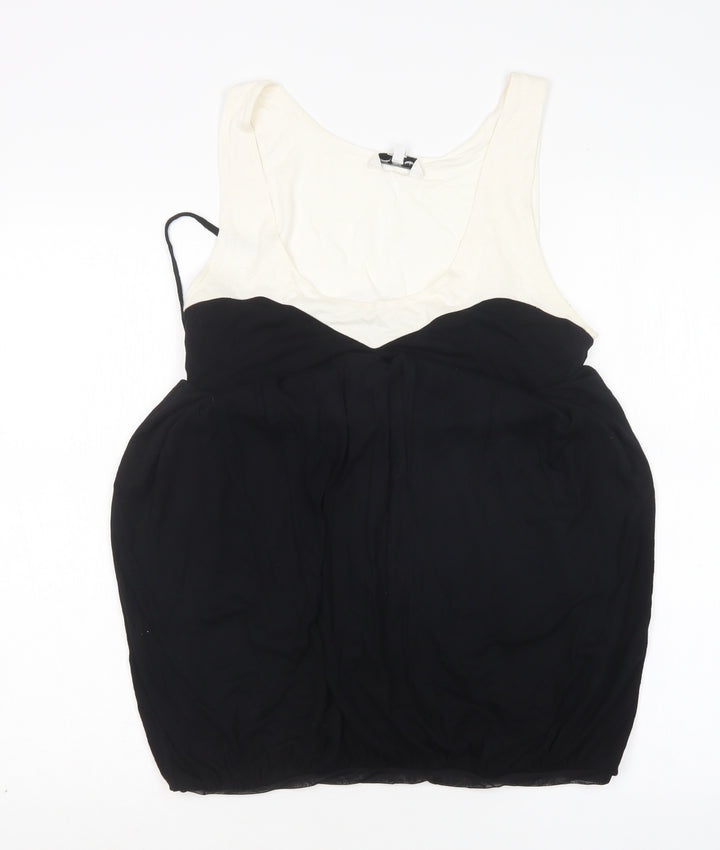 New Look Womens Multicoloured  Viscose Basic Tank Size 14 Round Neck