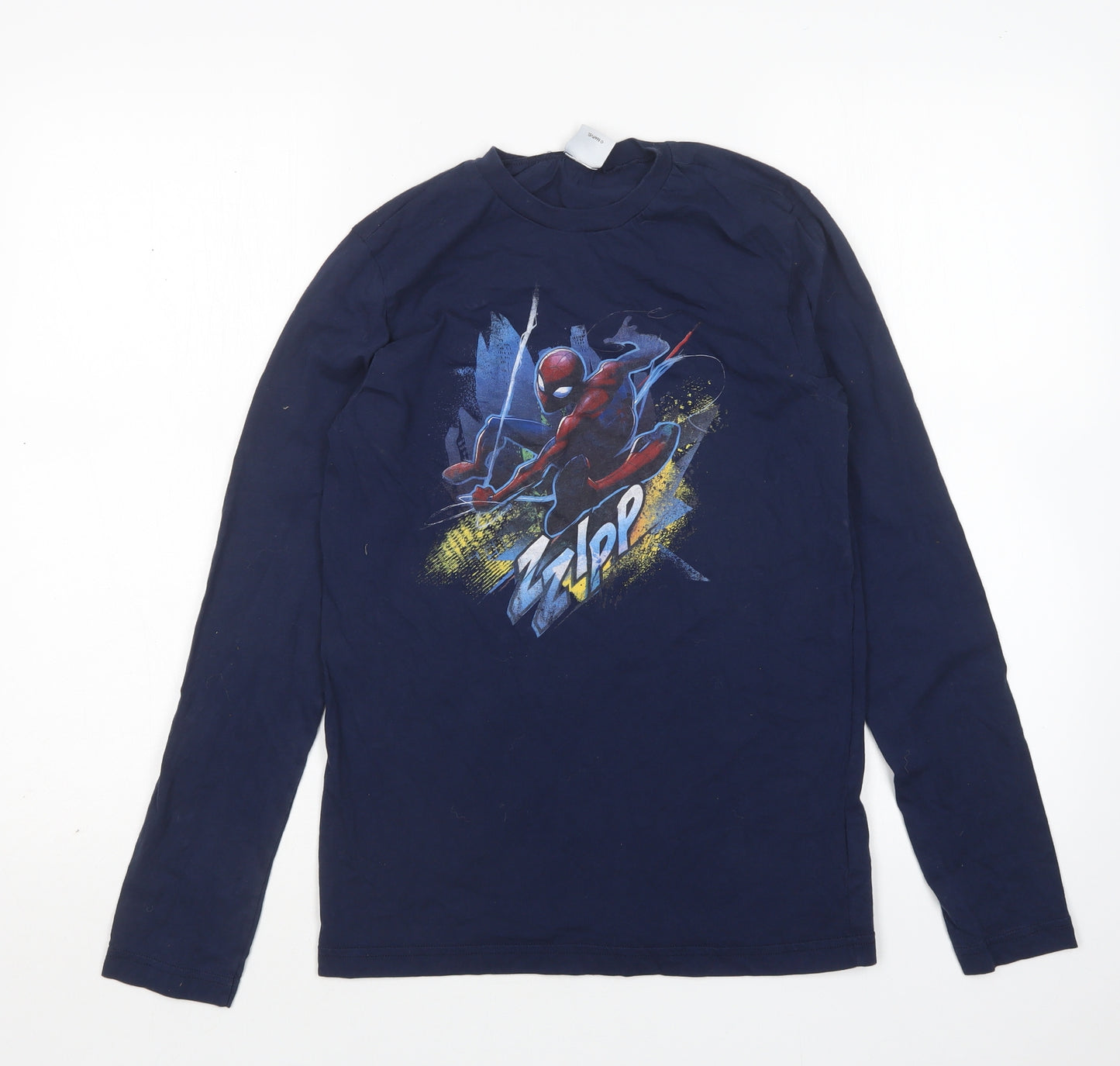 United Colors of Benetton Boys Blue  Cotton  Pyjama Top Size 13-14 Years   - Spiderman