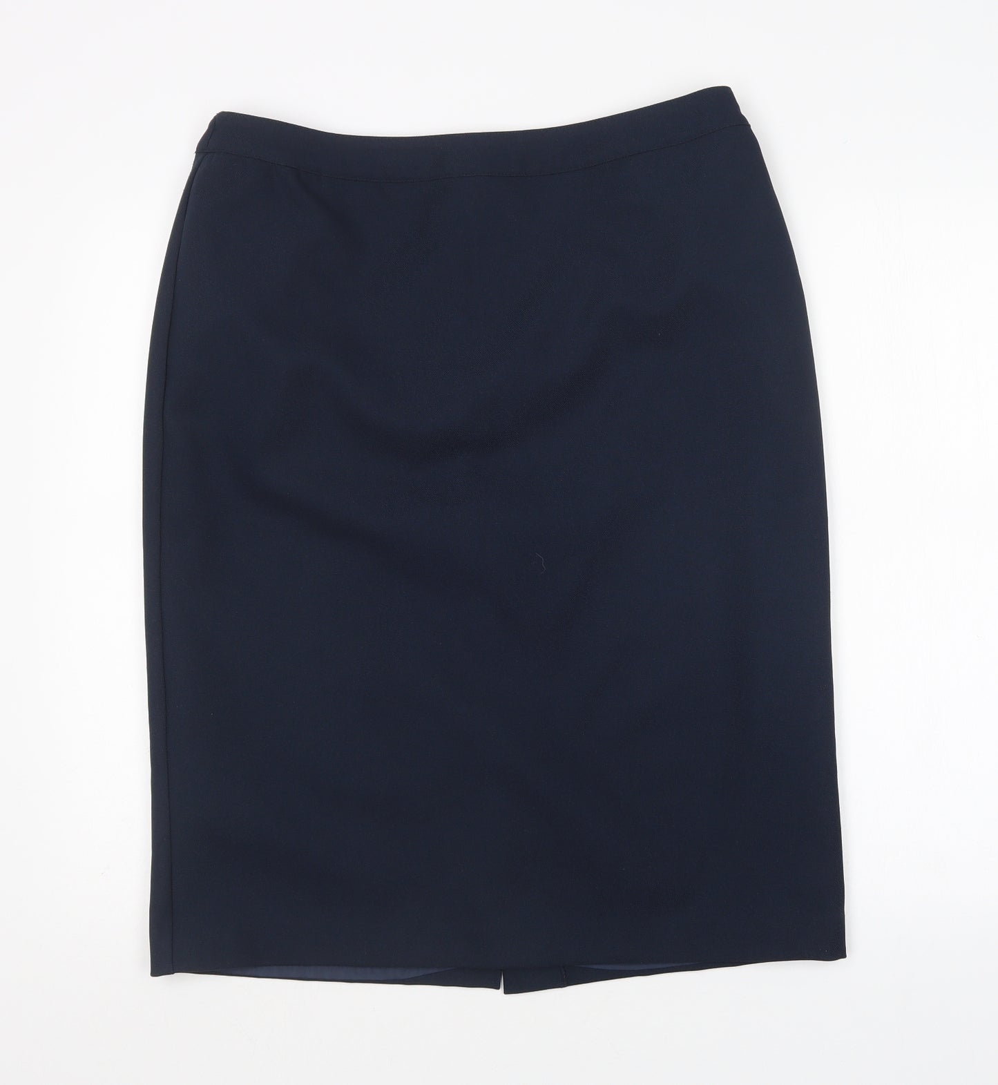 Damart Womens Blue  Polyester Straight & Pencil Skirt Size 16