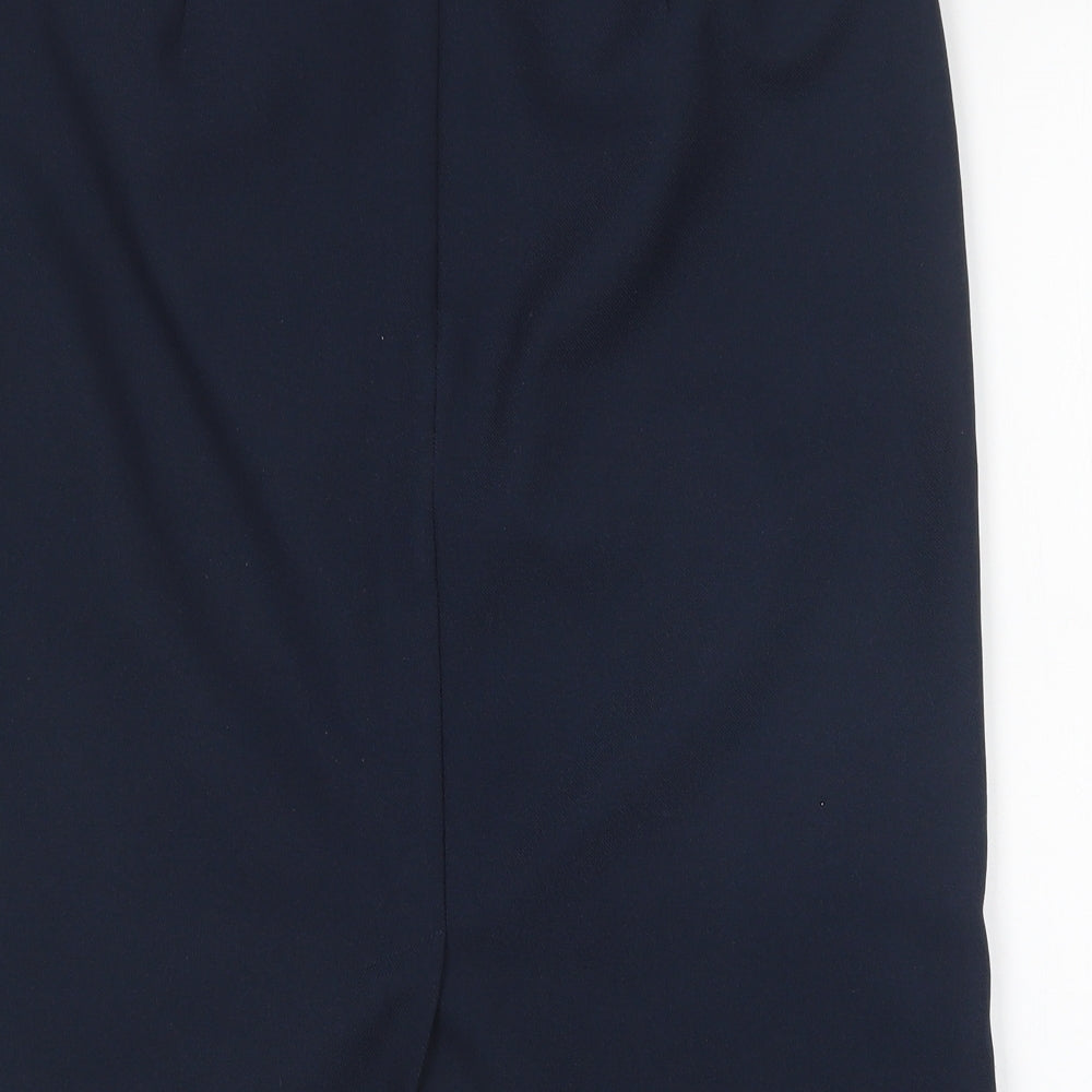 Damart Womens Blue  Polyester Straight & Pencil Skirt Size 16
