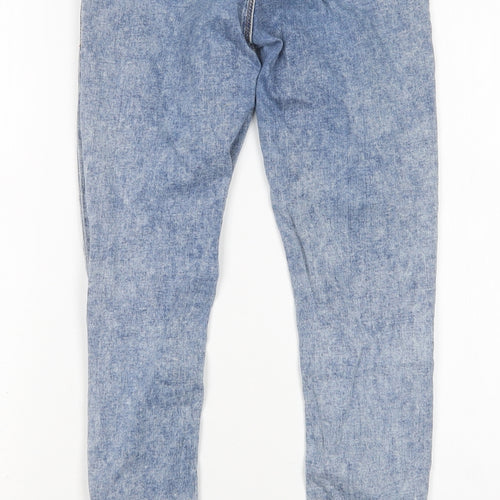 Topshop Womens Blue  Cotton Skinny Jeans Size 26 in L27 in Regular