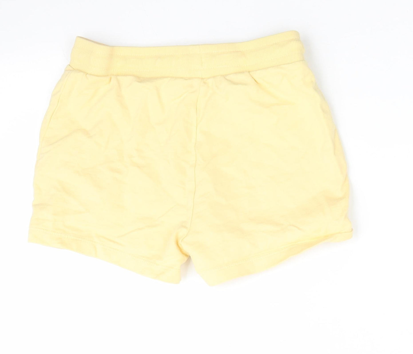 George Girls Yellow  Cotton Sweat Shorts Size 9-10 Years  Regular