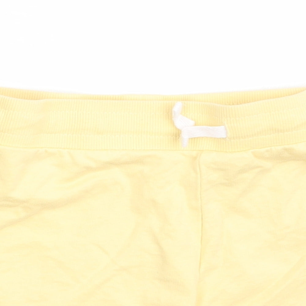 George Girls Yellow  Cotton Sweat Shorts Size 9-10 Years  Regular