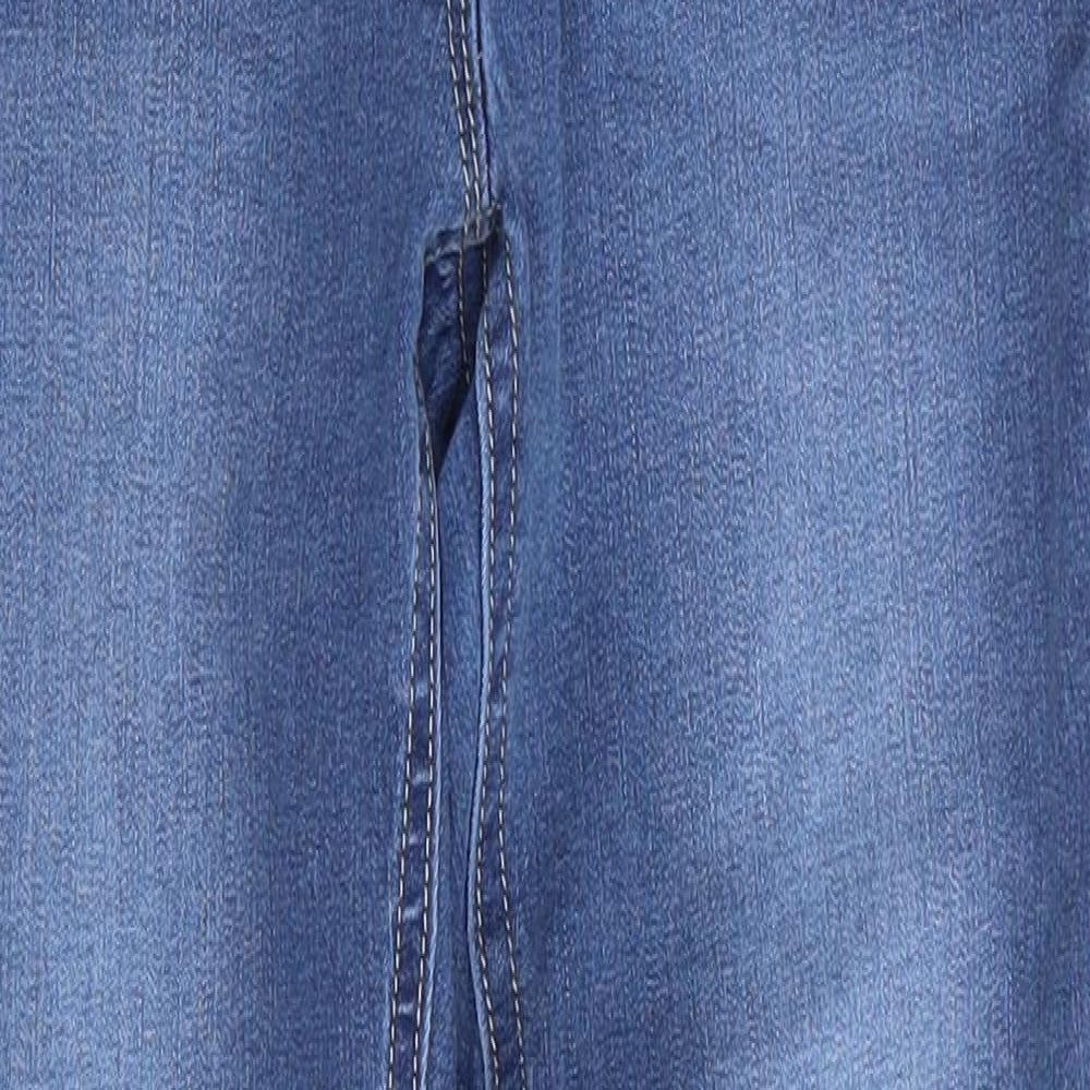 NEXT Girls Blue  Cotton Skinny Jeans Size 12 Years  Regular  - Mid Blue