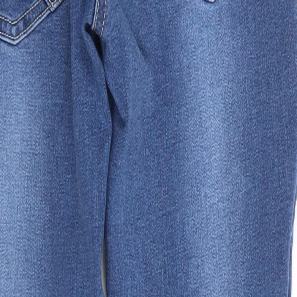 NEXT Girls Blue  Cotton Skinny Jeans Size 12 Years  Regular  - Mid Blue