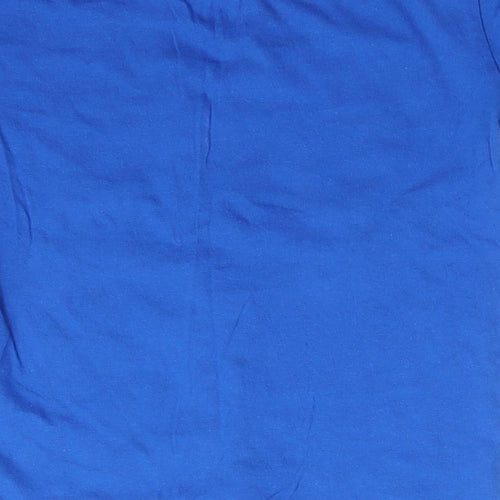 Urban Outlaws Boys Blue  Cotton Basic T-Shirt Size 7-8 Years Round Neck  - One Step Ahead