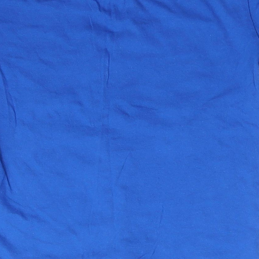 Urban Outlaws Boys Blue  Cotton Basic T-Shirt Size 7-8 Years Round Neck  - One Step Ahead