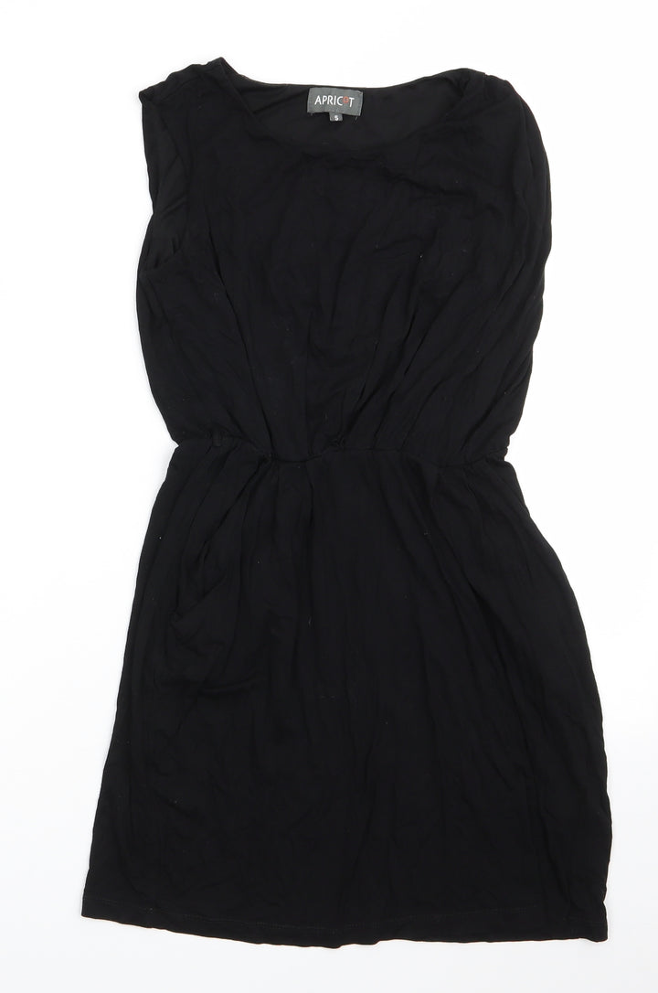 Apricot Womens Black  Viscose A-Line  Size S  Round Neck  - Lined Bodice