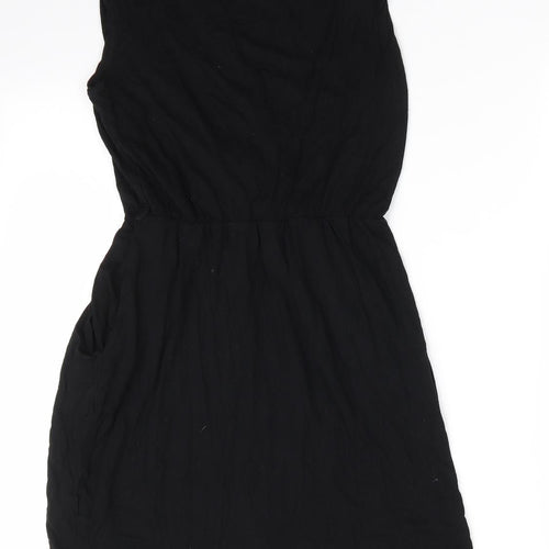 Apricot Womens Black  Viscose A-Line  Size S  Round Neck  - Lined Bodice
