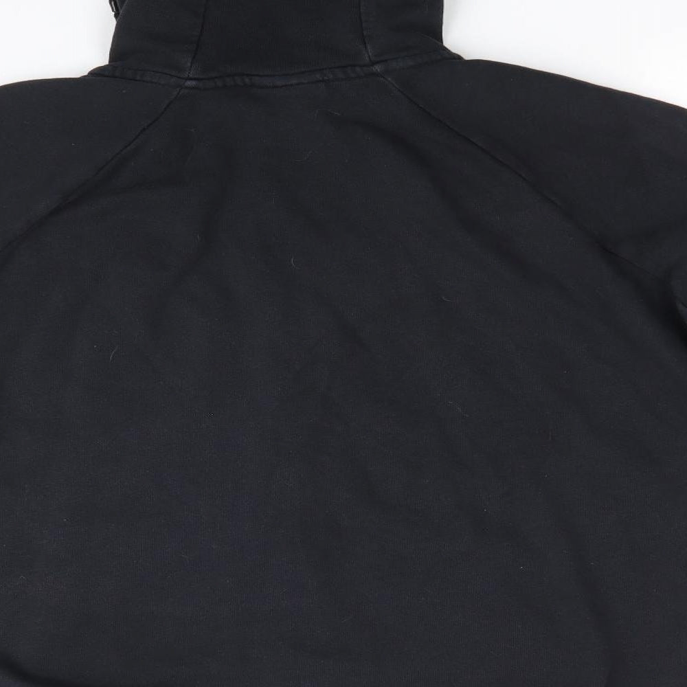 Nike Womens Black  Cotton Full Zip Hoodie Size 16