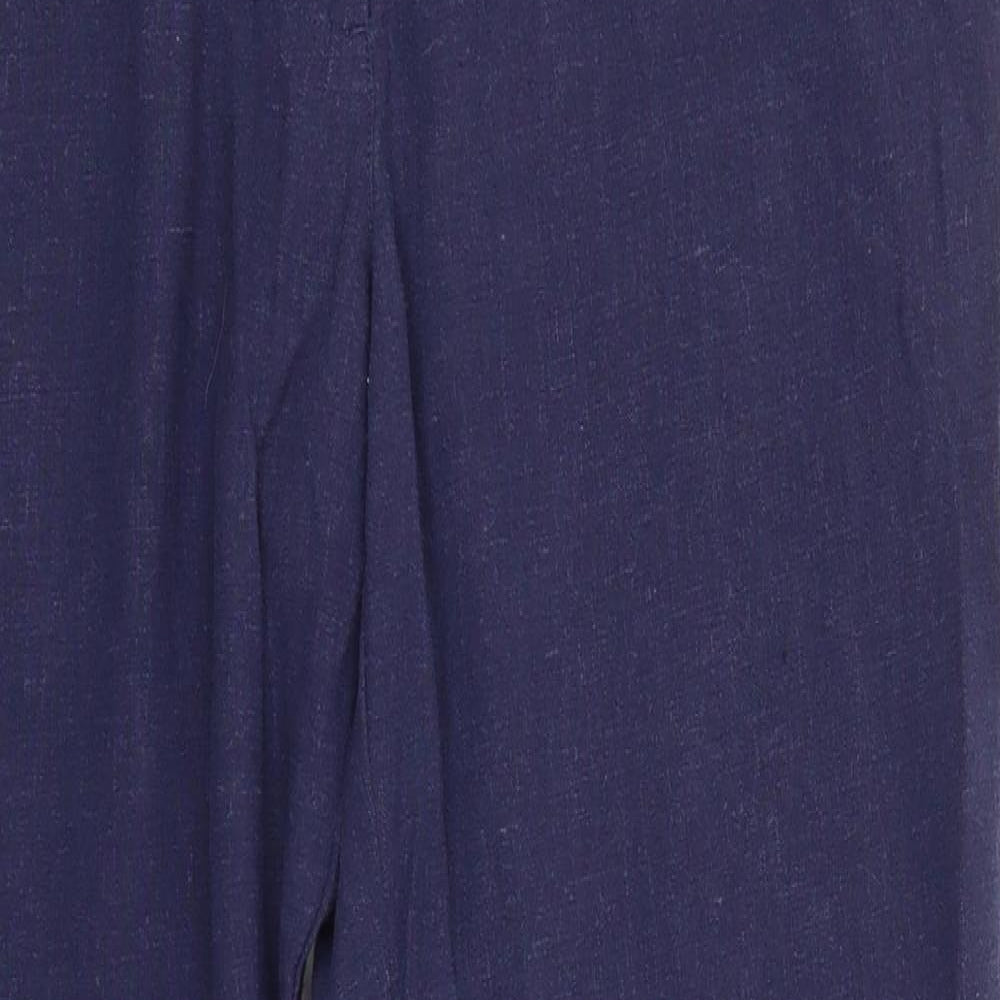Rohan Womens Blue  Linen Trousers  Size 10 L26 in Regular