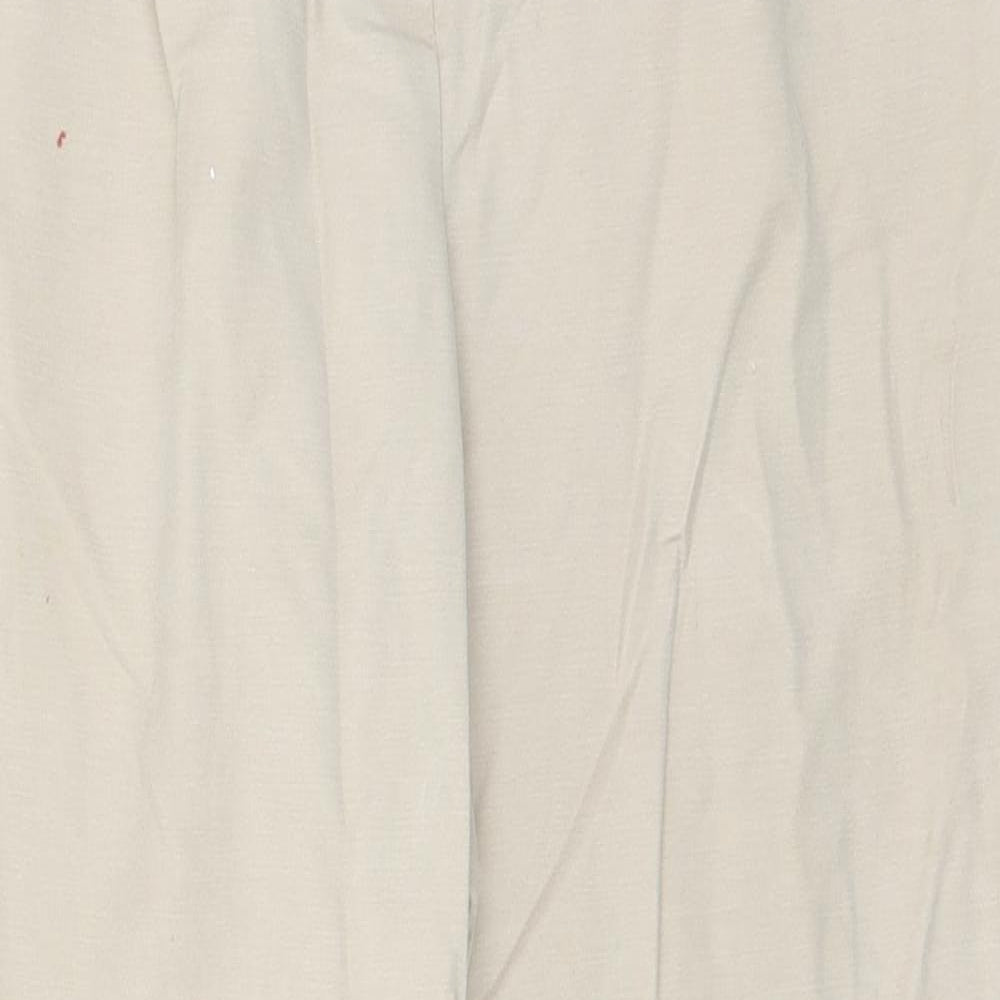 TU Womens Beige  Polyester Trousers  Size 16 L28 in Regular