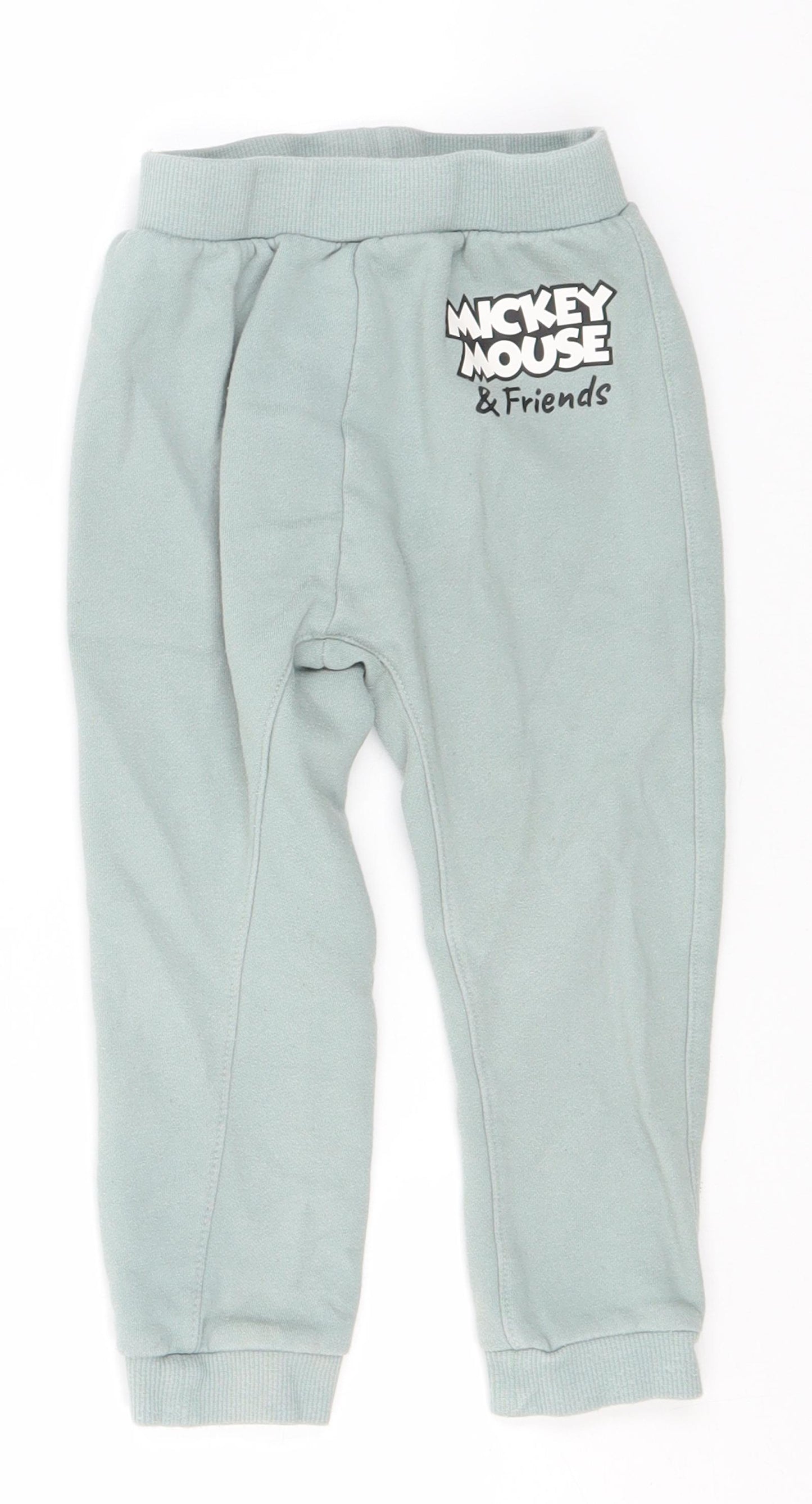 Disney Boys Grey  Cotton Sweatpants Trousers Size 3-4 Years  Regular  - Mickey Mouse & Friends