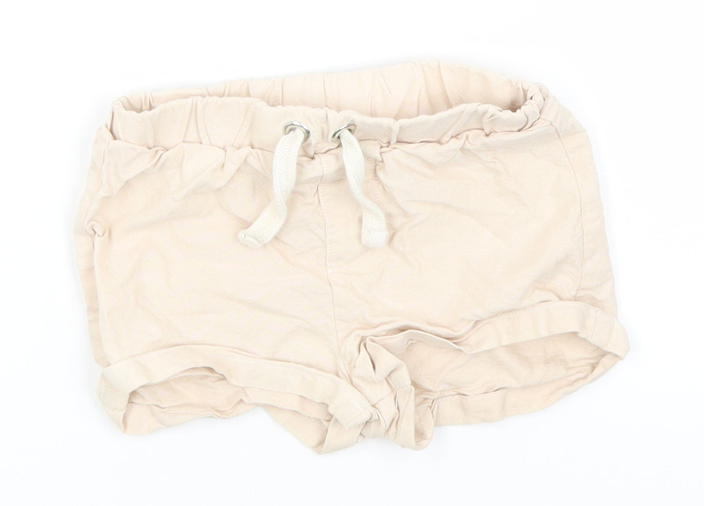 River Island Baby Beige  Cotton Cargo Trousers Size 12-18 Months