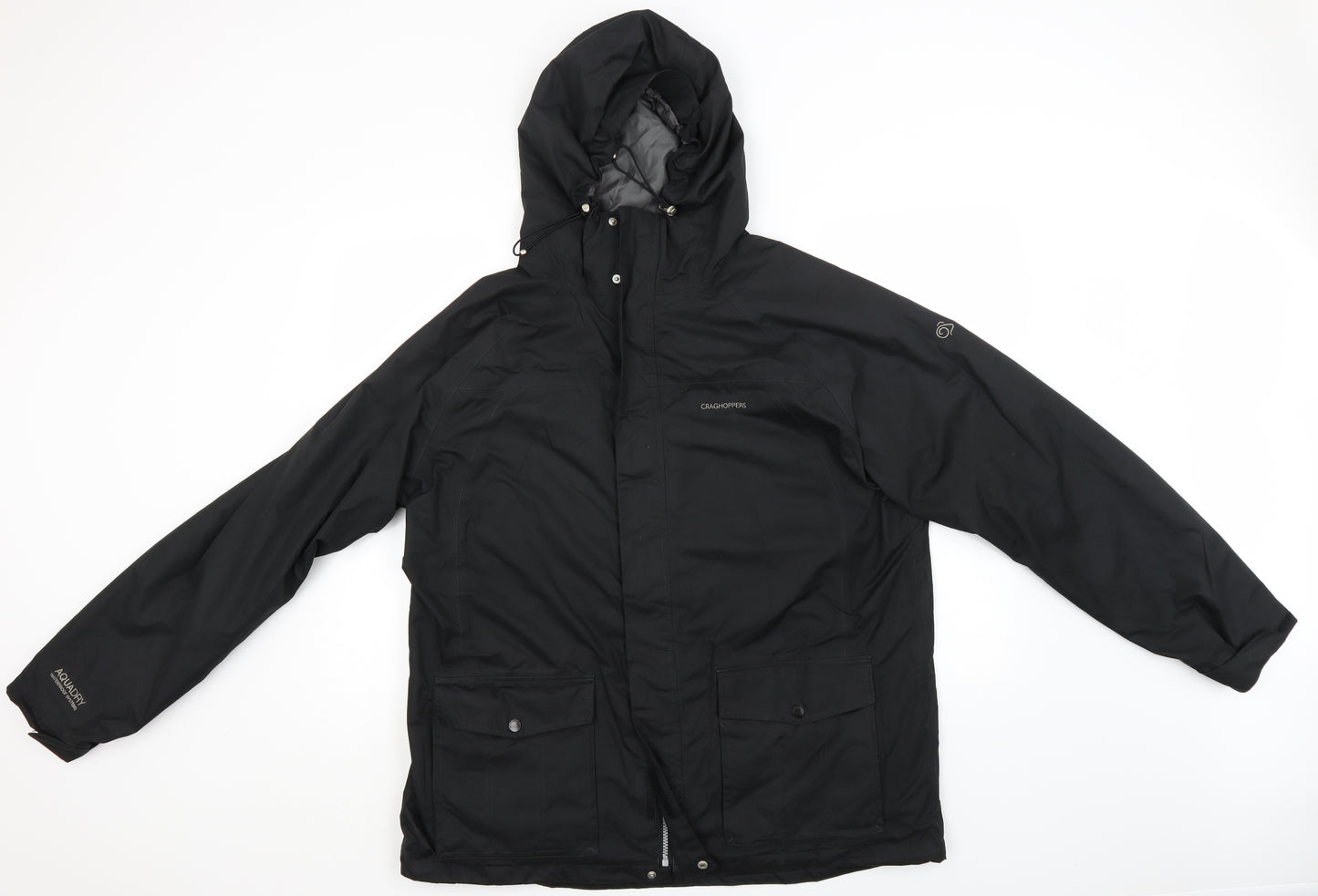 Craghoppers Mens Black   Rain Coat Coat Size XL