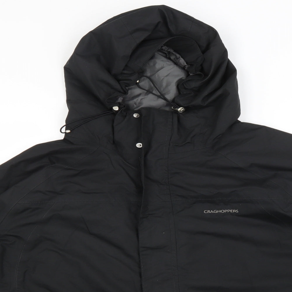 Craghoppers Mens Black   Rain Coat Coat Size XL