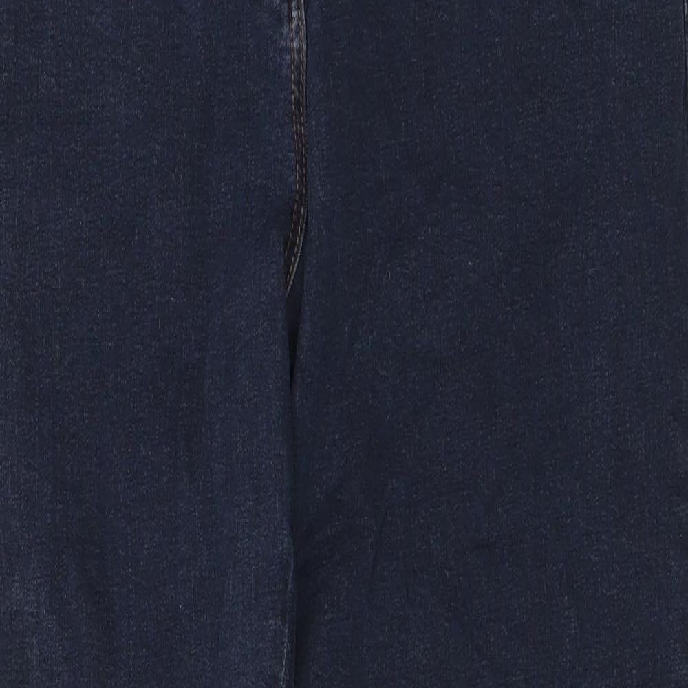 M&Co Mens Blue  Cotton Straight Jeans Size 38 in L30 in Regular